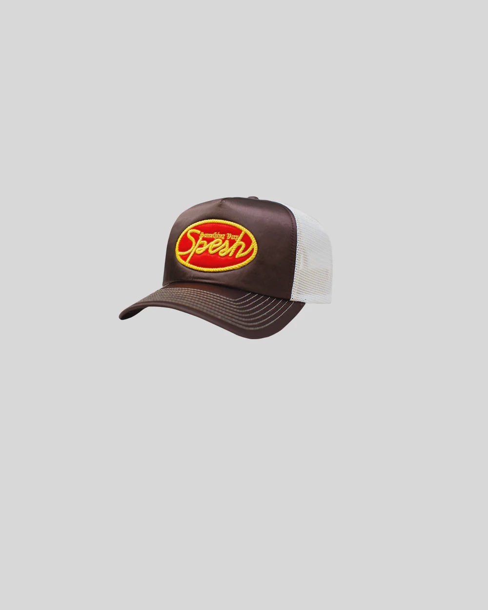 Brown Satin Spesh Trucker