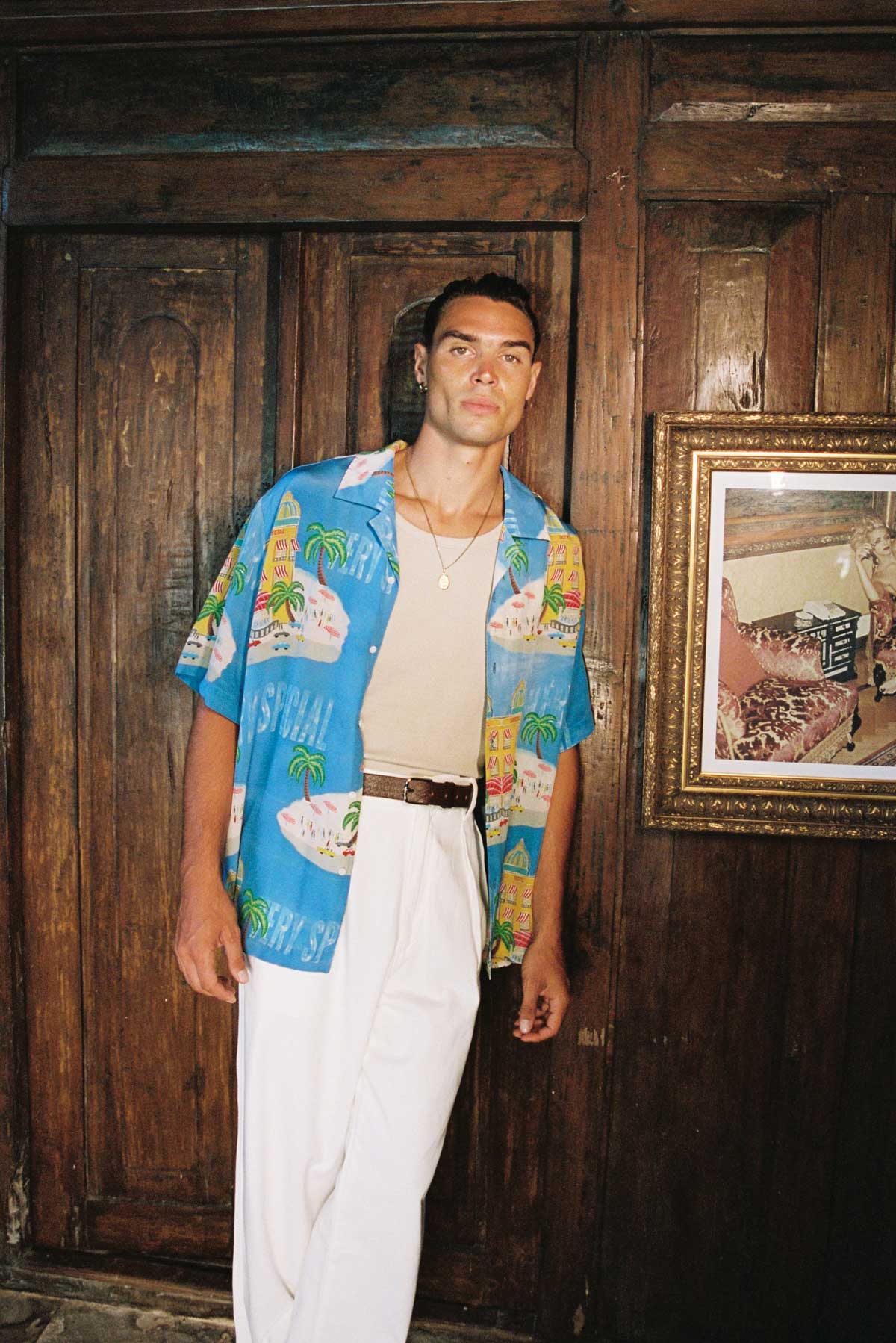 Hotel Sky Blue Special S/S Resort Shirt