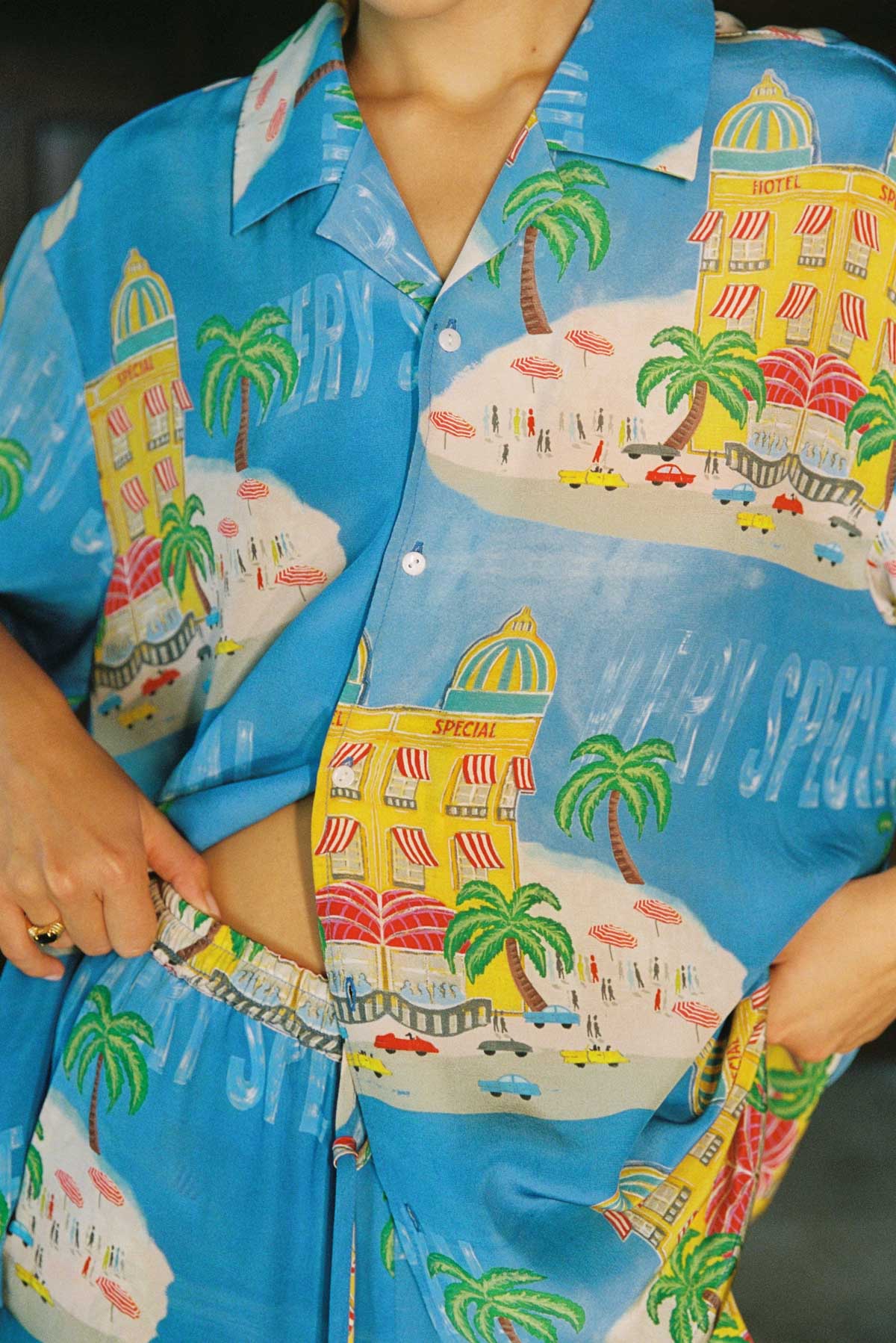 Hotel Sky Blue Special S/S Resort Shirt