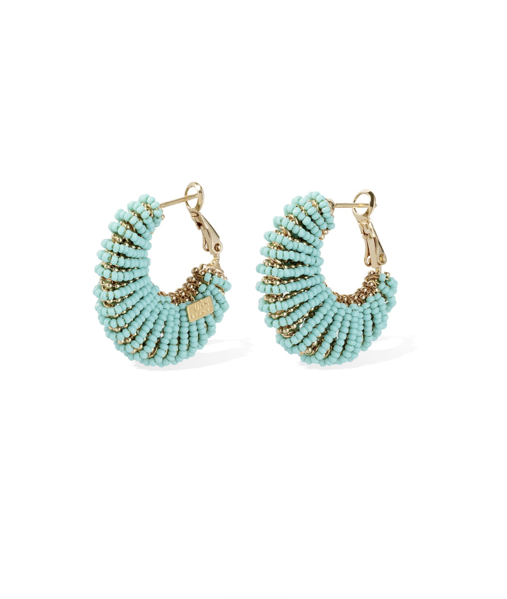 Izzia Hoop Earrings - Blue