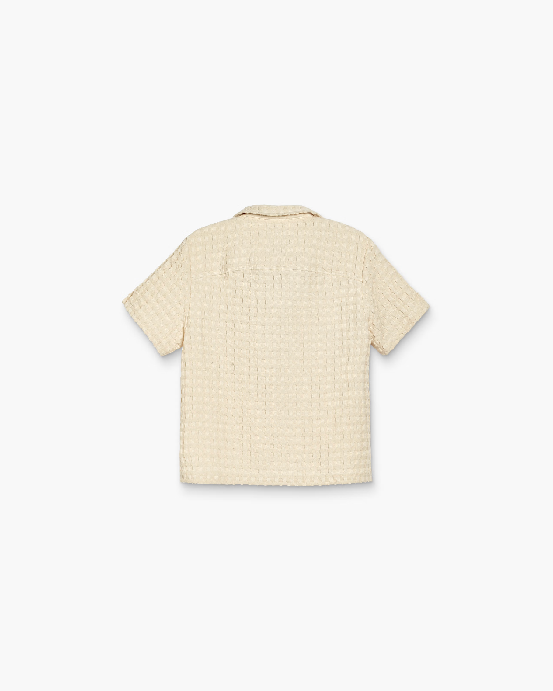 Jaffa Waffle Shirt - Ecru