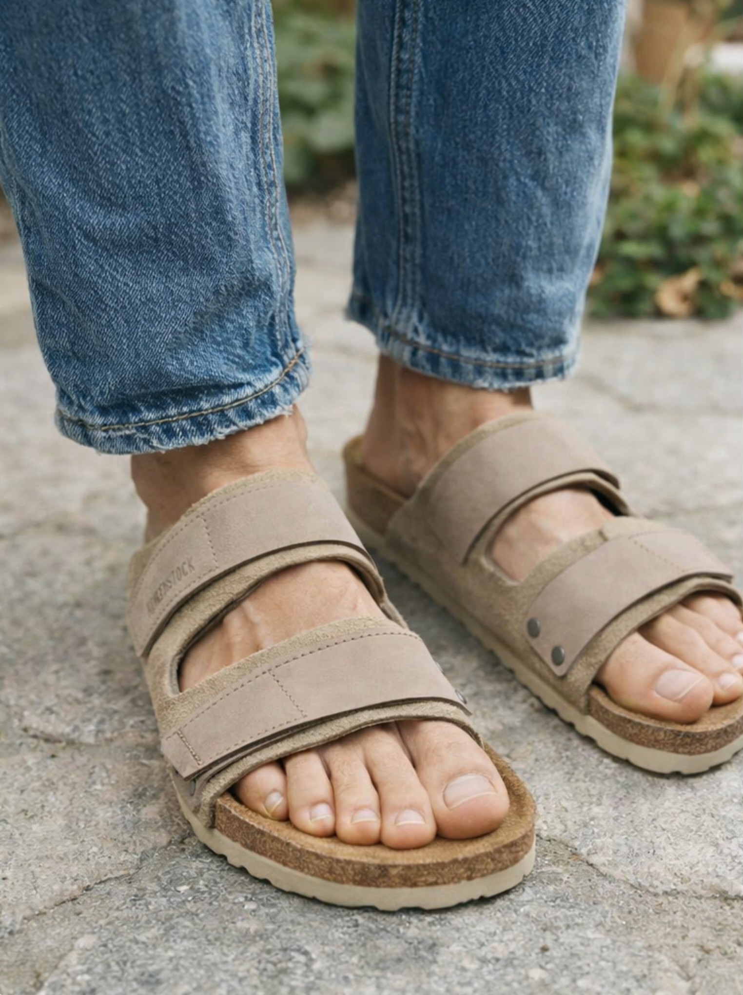 Uji Suede Leather - Taupe