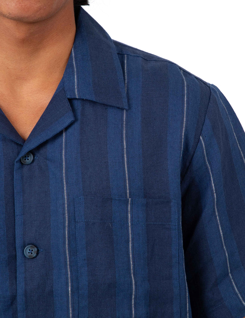 Cuban S/S Shirt - Streamline Navy
