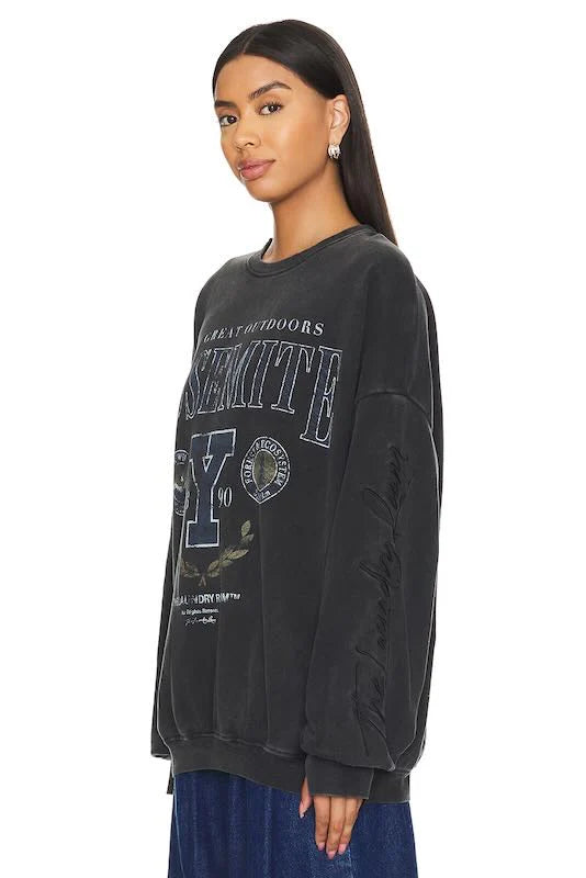 Team Yosemite Jumper - Black Snow