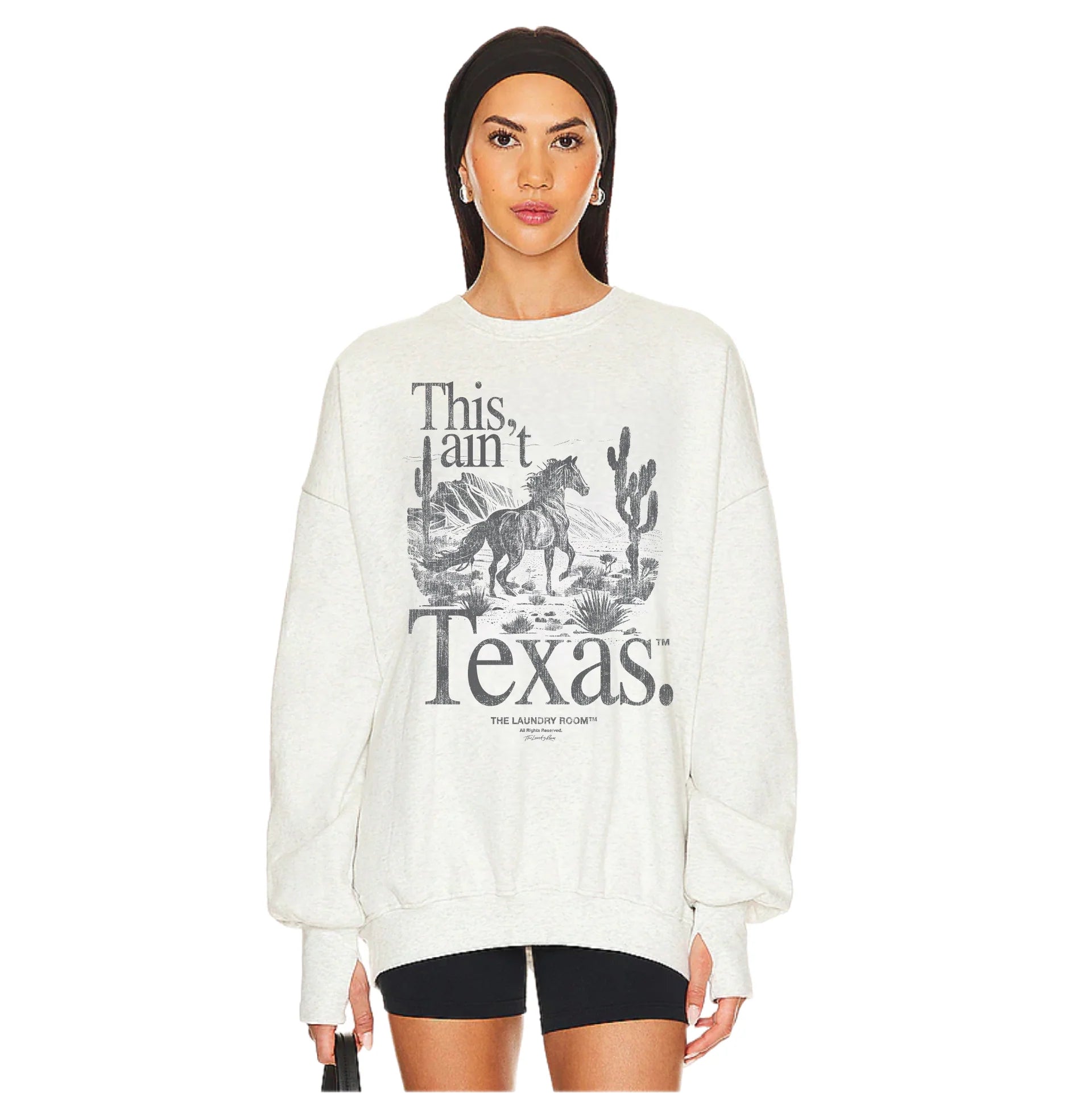 This Aint Texas Stallion Jumper - Pebble Heather