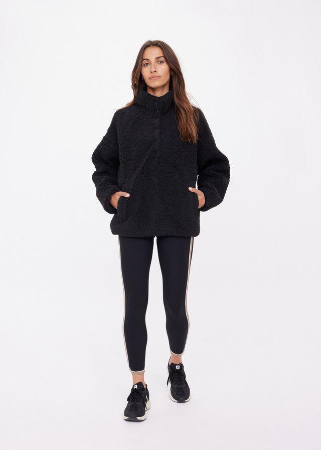 Harlow Fleece Pullover - Black