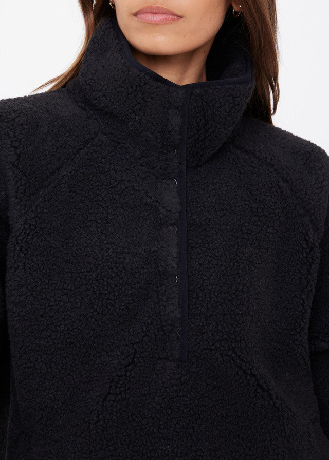 Harlow Fleece Pullover - Black