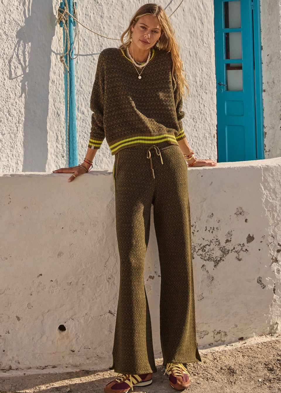Castilla Juniper Knit Pant - Olive