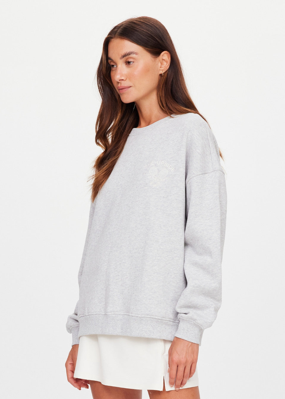 Racquet Coolum Crew - Grey Marle
