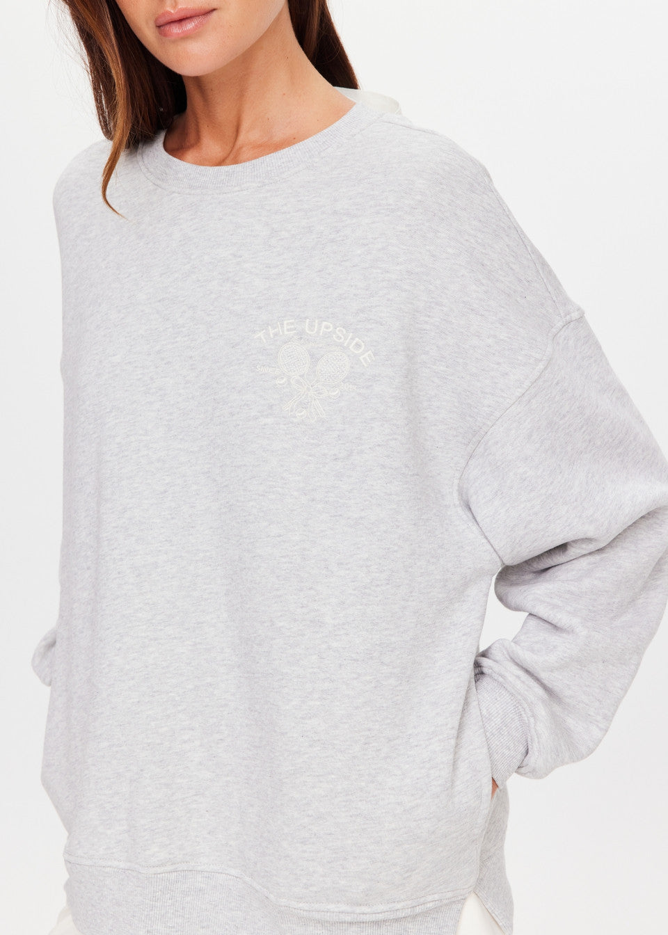 Racquet Coolum Crew - Grey Marle