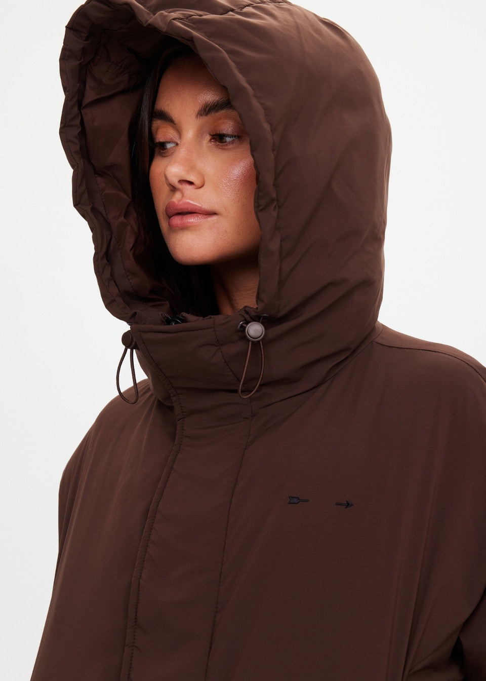 Mercer Hooded Puffer Jacket - Cocoa