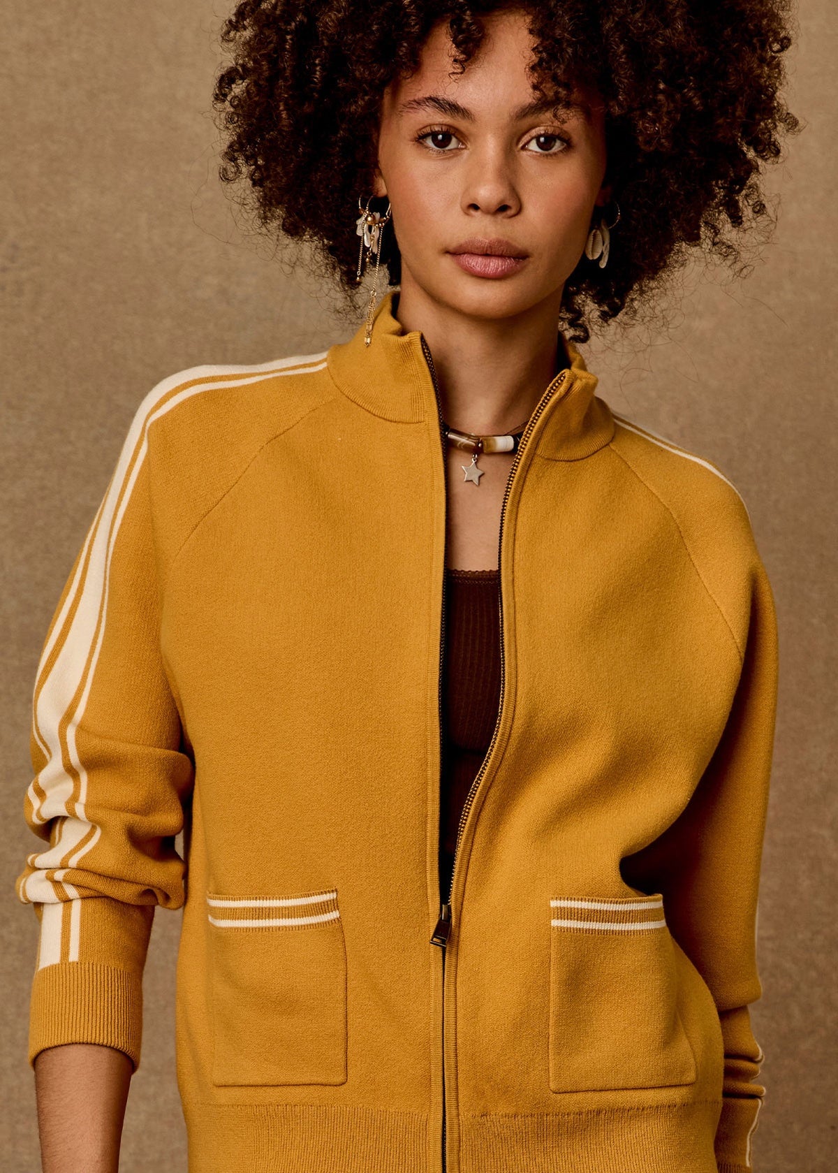 Bonito Dylan Zip Through - Ochre