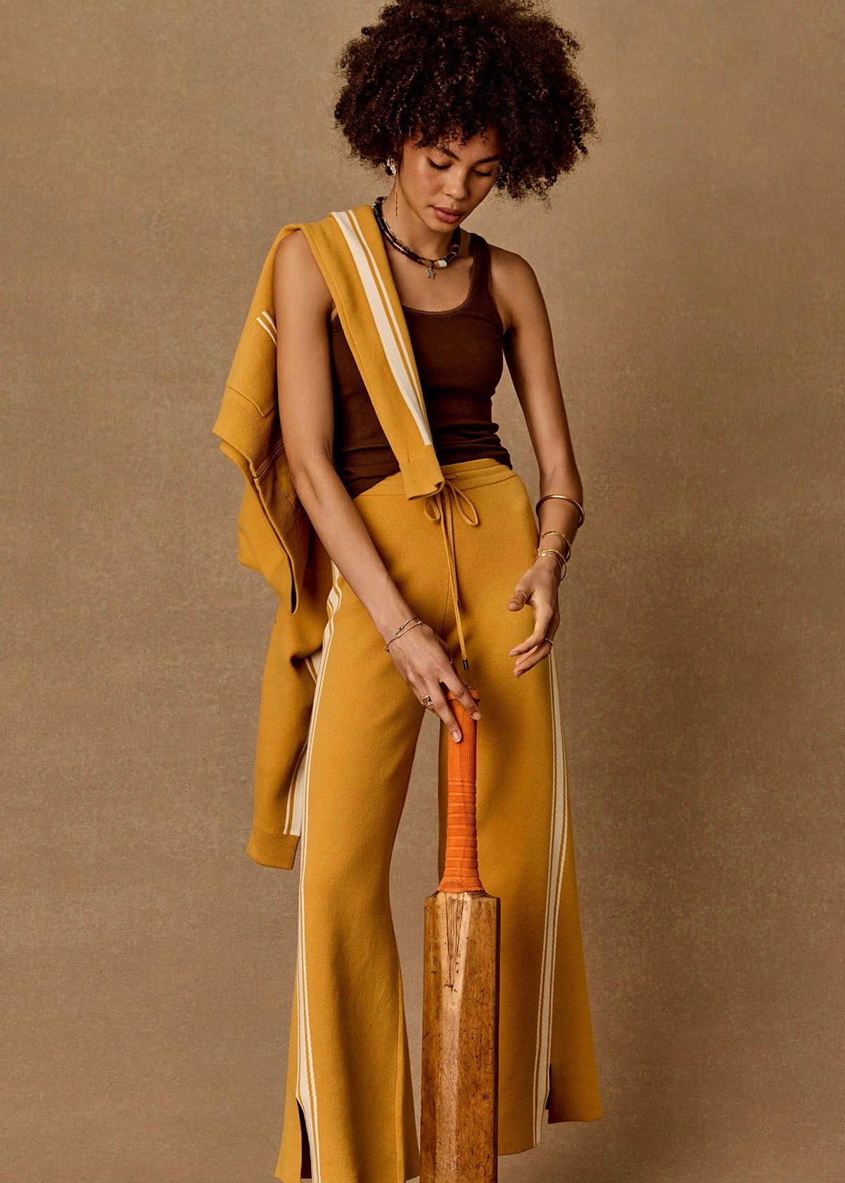 Bonito Moby Knit Pant - Ochre