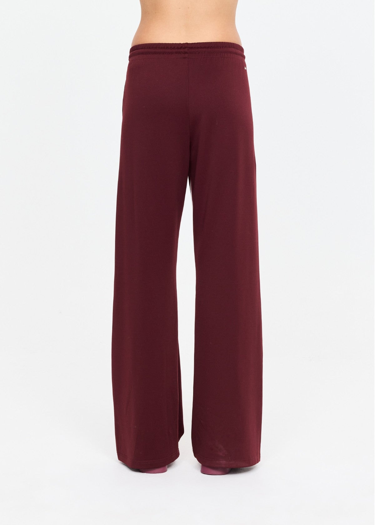 Marnie Panelled Wide Leg Pant - Bordeaux