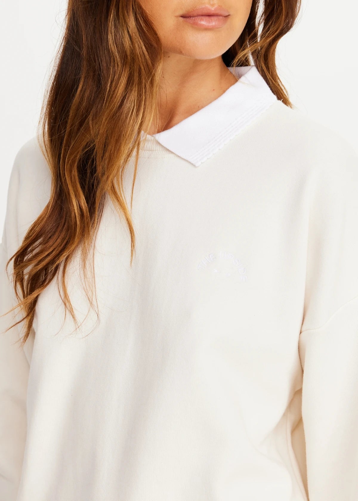 Pascal Collared Crew - Cream