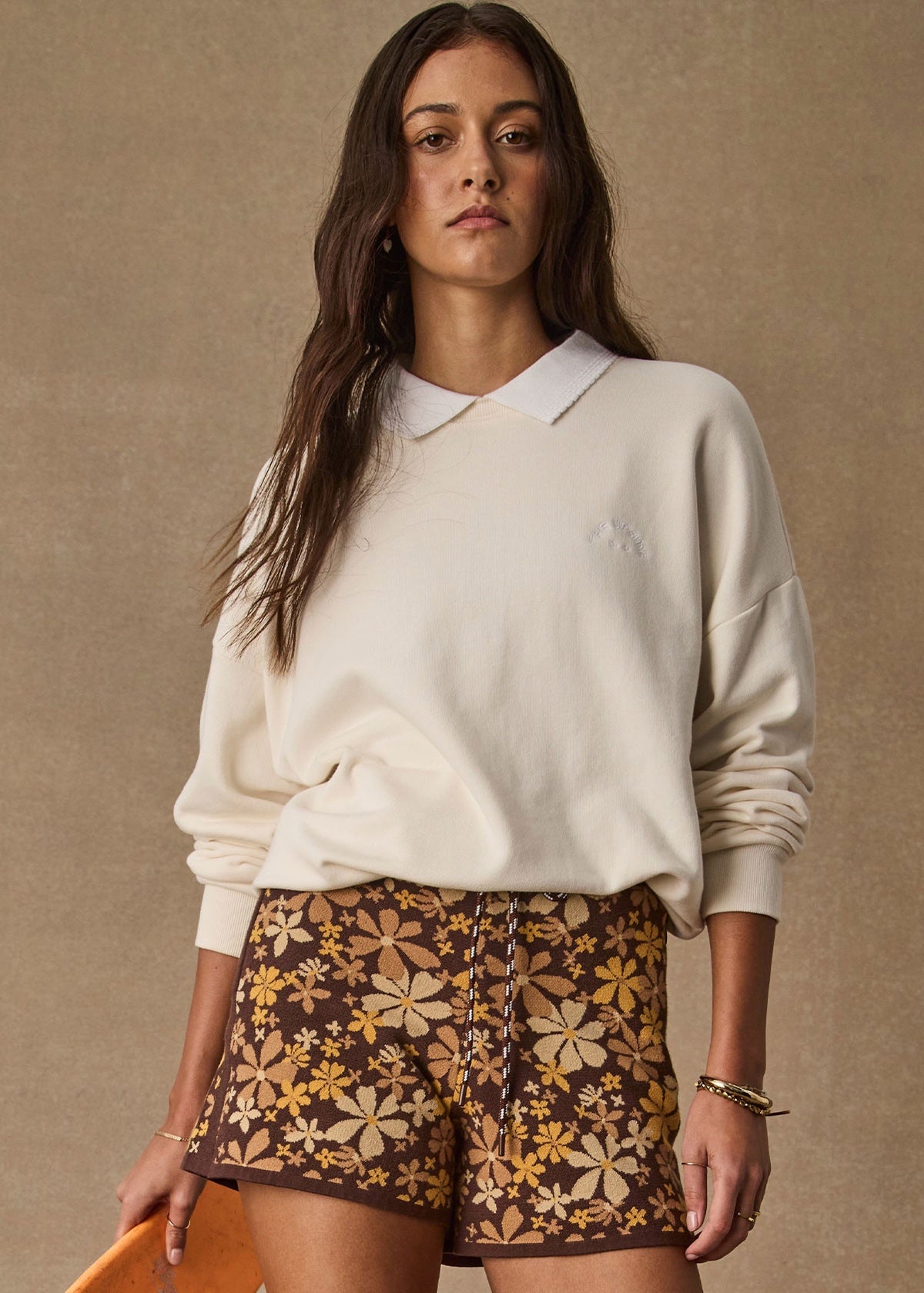 Pascal Collared Crew - Cream