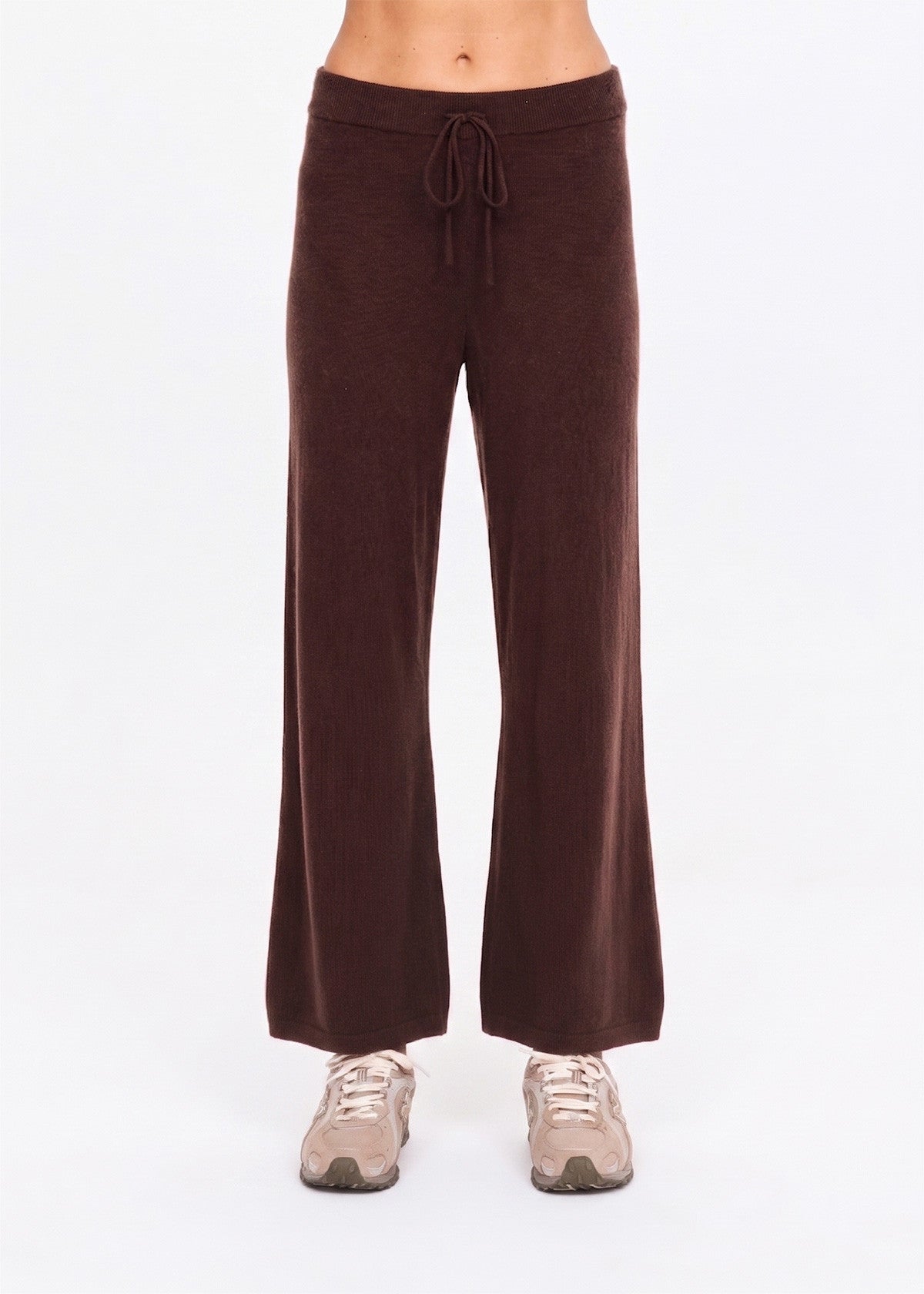Coco Amelie Cashmere Knit Pant - Chocolate