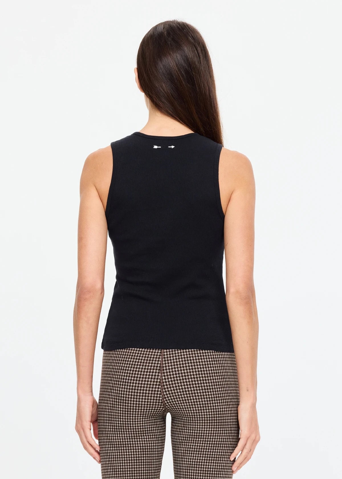 Charli Button Tank Top - Black