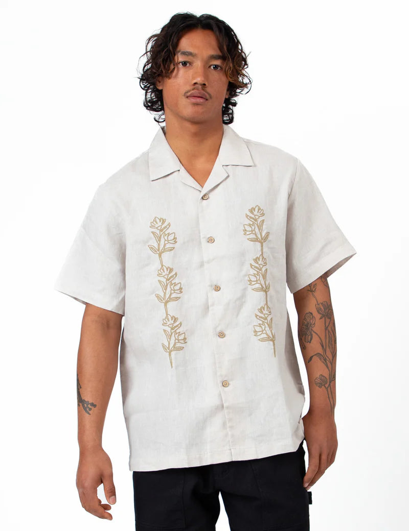 Huck S/S Shirt - Natural