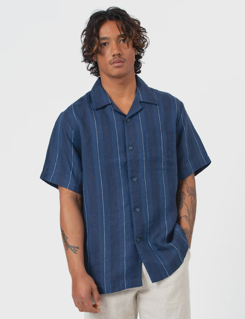 Cuban S/S Shirt - Streamline Navy