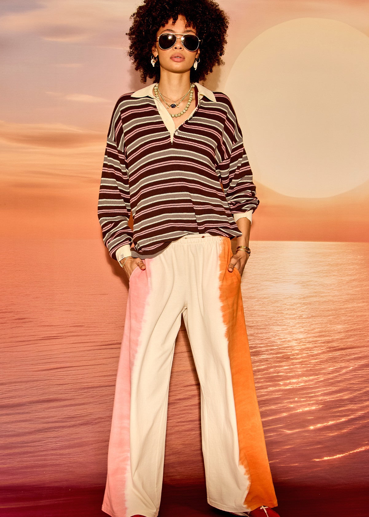 Wonder Knit Polo - Stripe