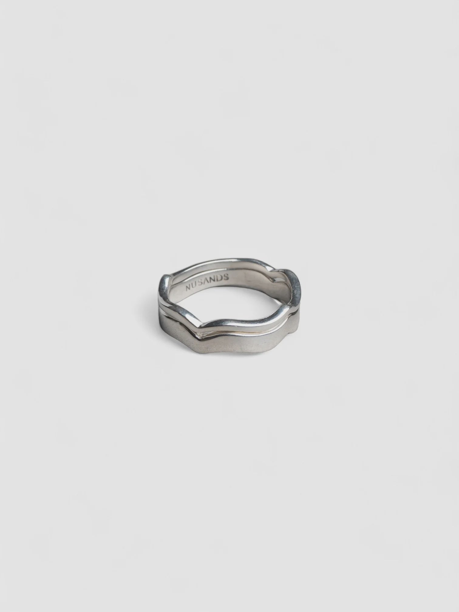 Wave Ring Set - Silver
