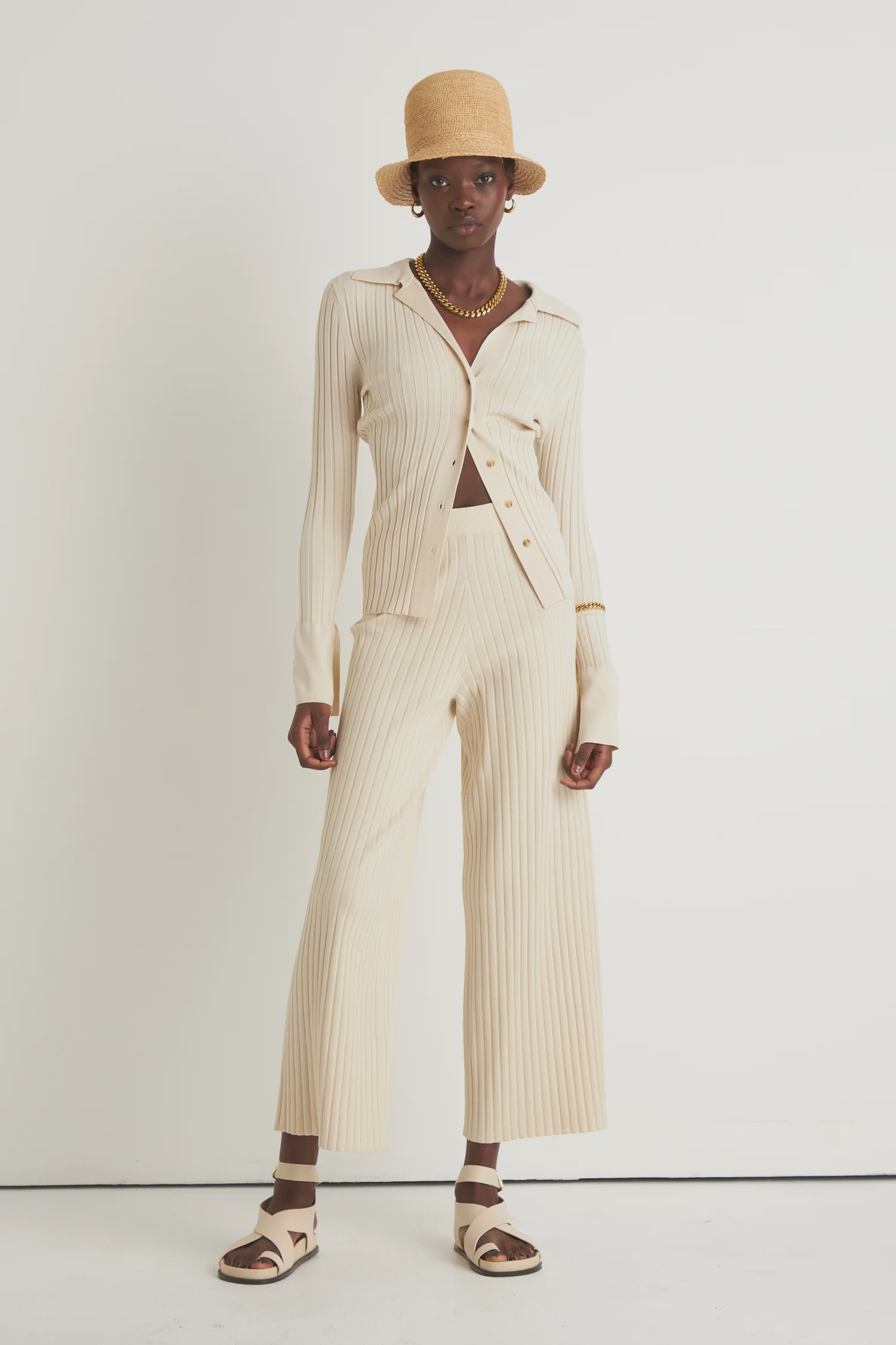 Grasslands Rib Pant - Creme