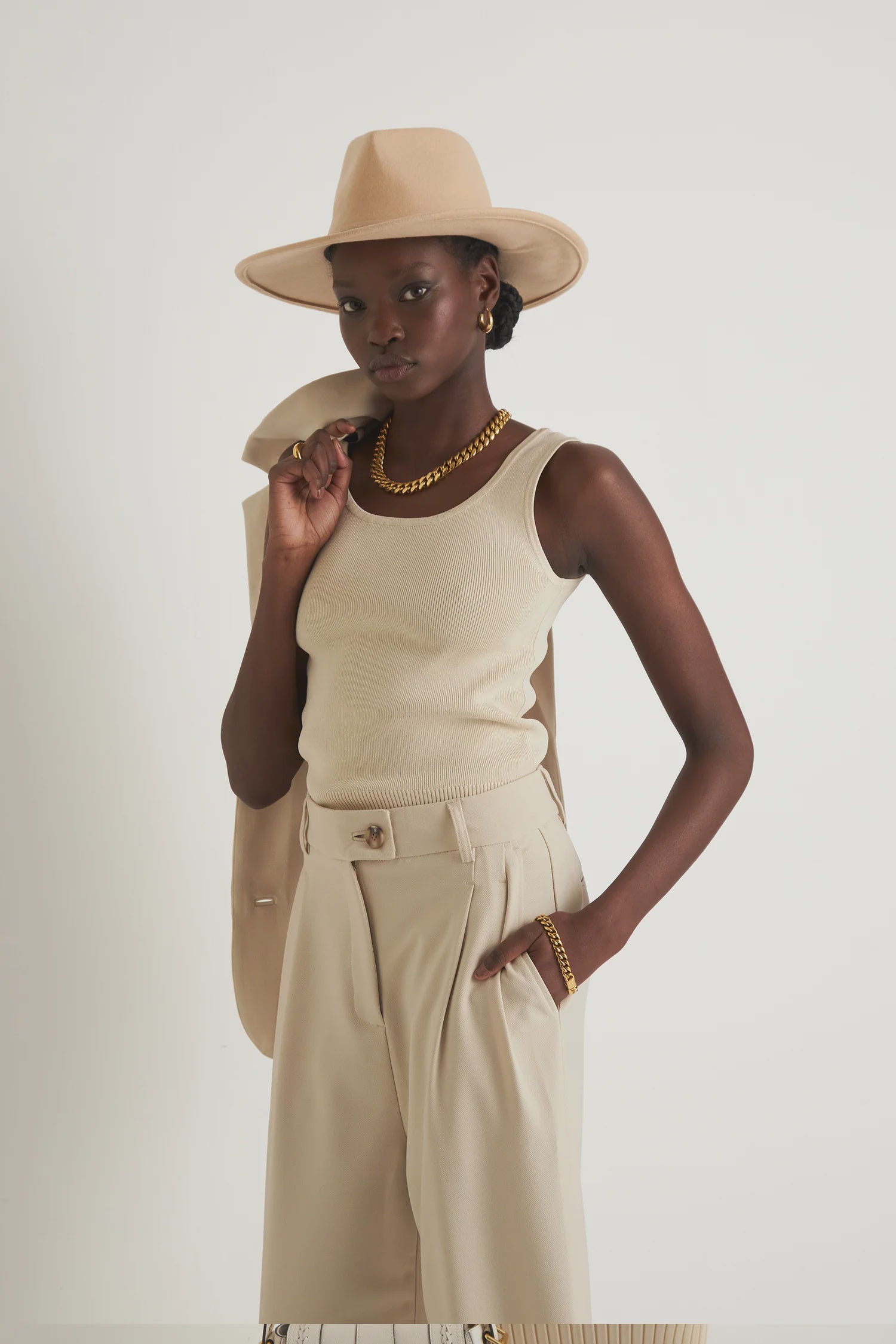 Terra Scoop Cami - Creme