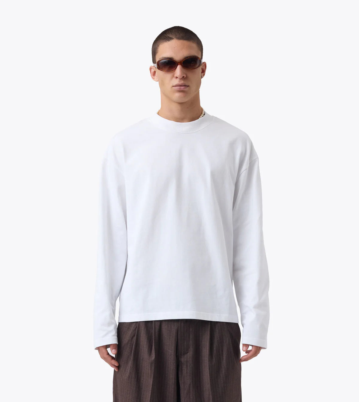 Flow L/S Tee - White
