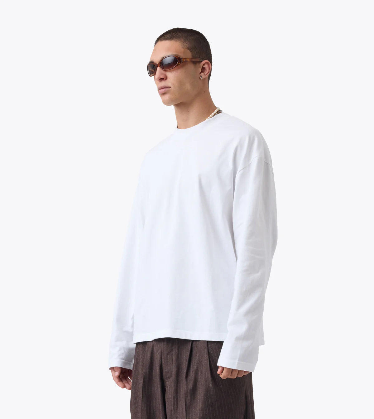 Flow L/S Tee - White