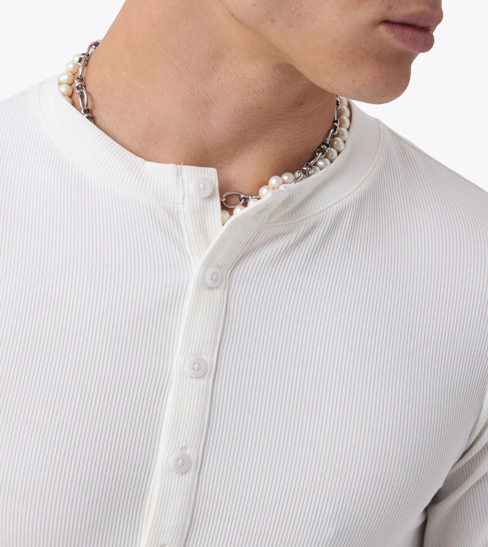 Henly Rib Baby Tee - White