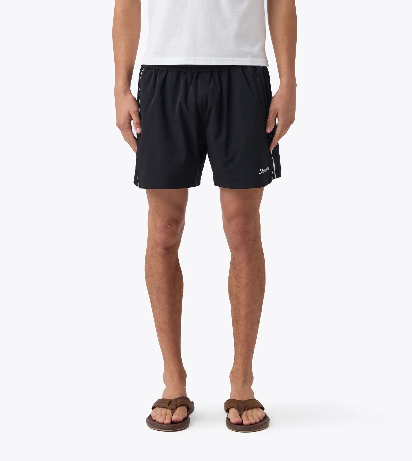 Piping Track Short - Black