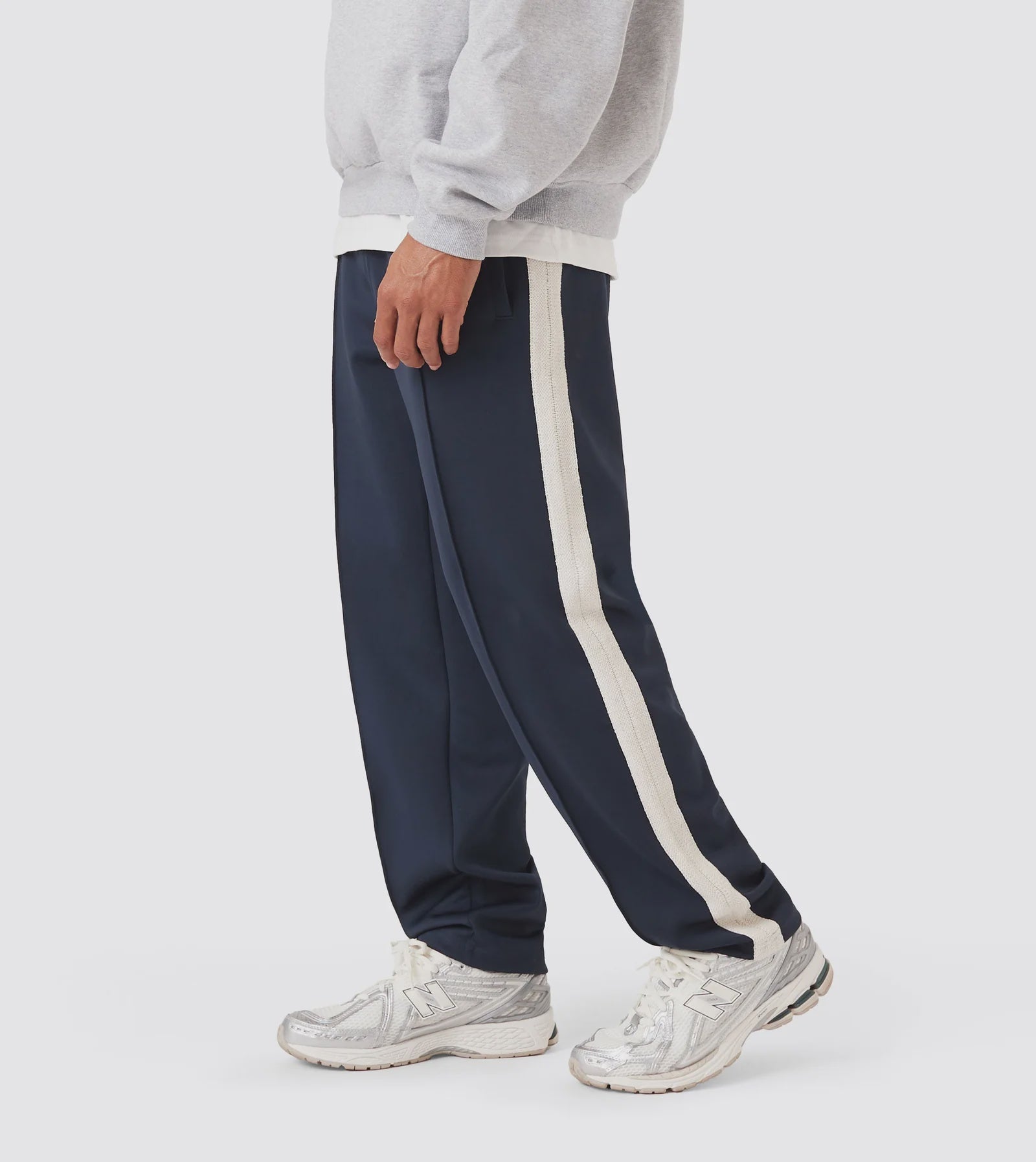 Stitched Football Trackpant - Navy