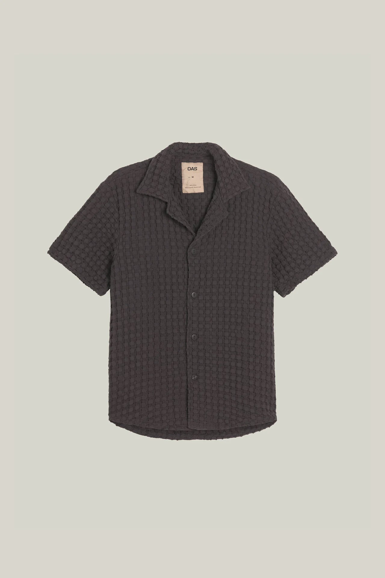 Cuba Waffle Shirt - Nearly Black