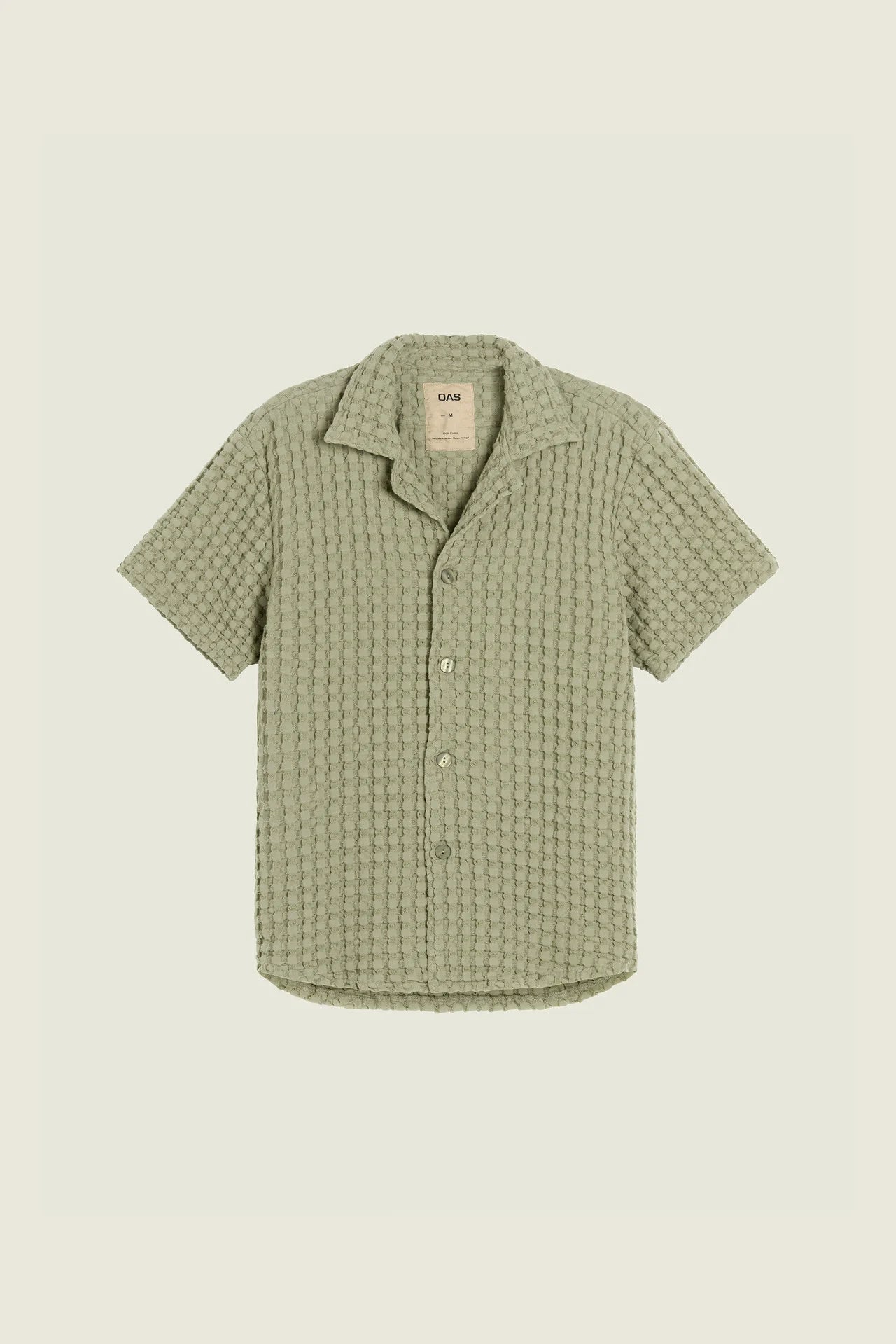 Cuba Waffle Shirt - Dusty Green
