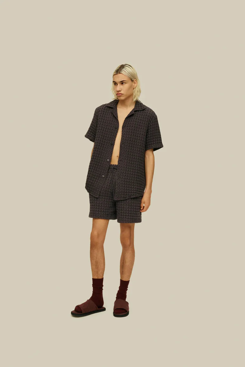 Waffle Shorts - Nearly Black