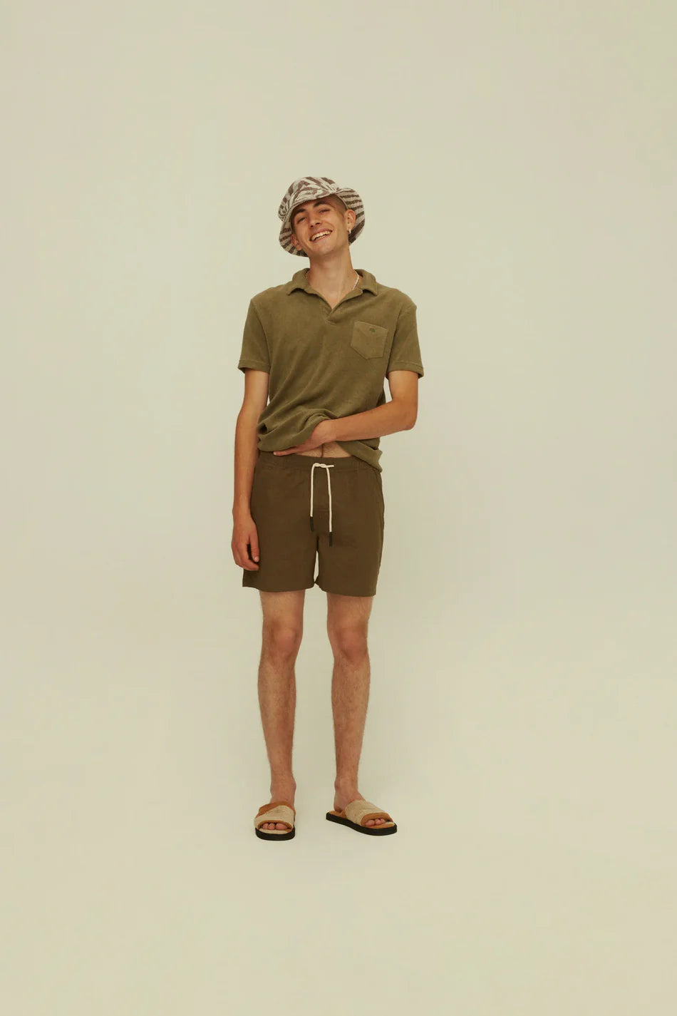 Linen Short - Army