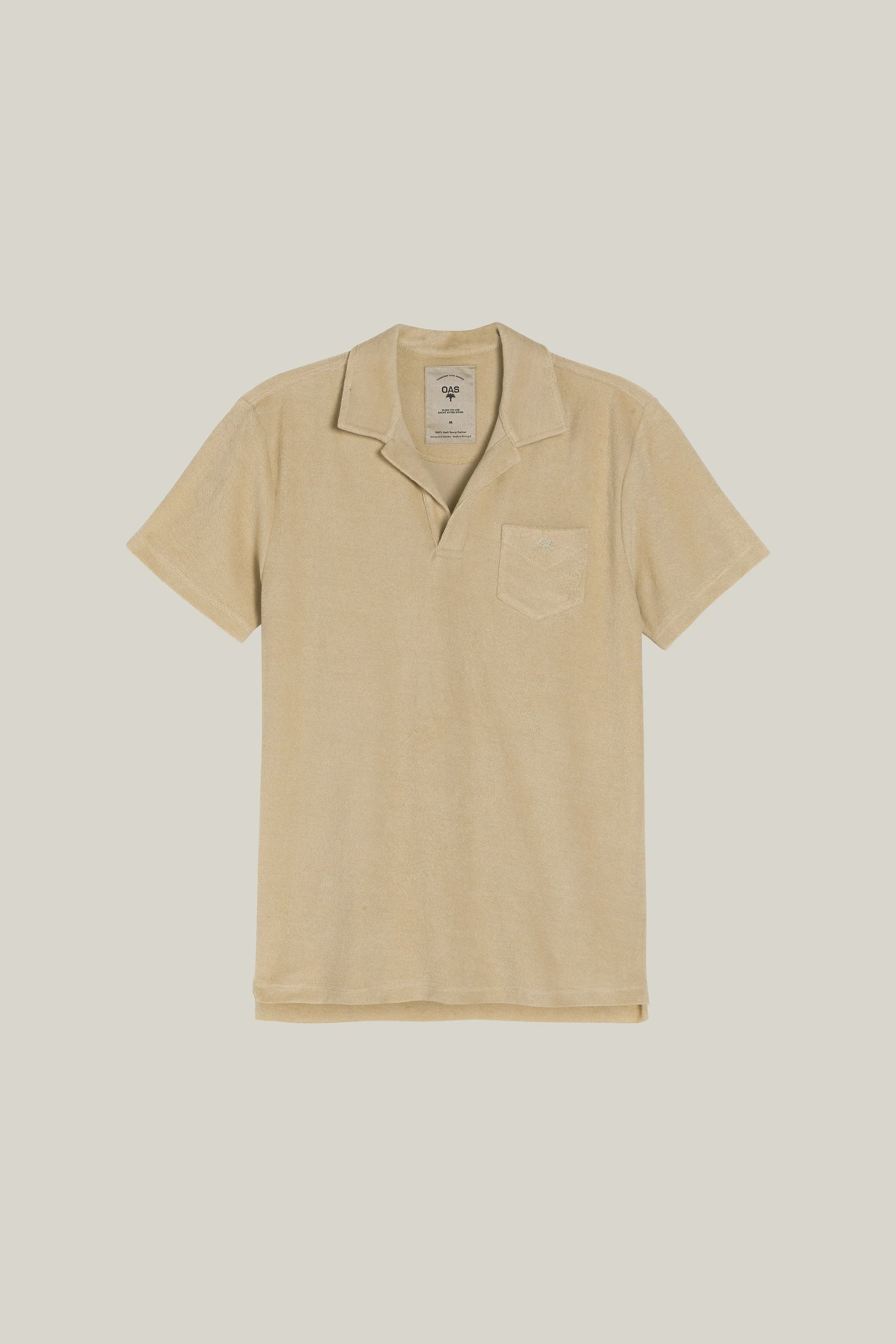 Terry Polo Shirt - Beige