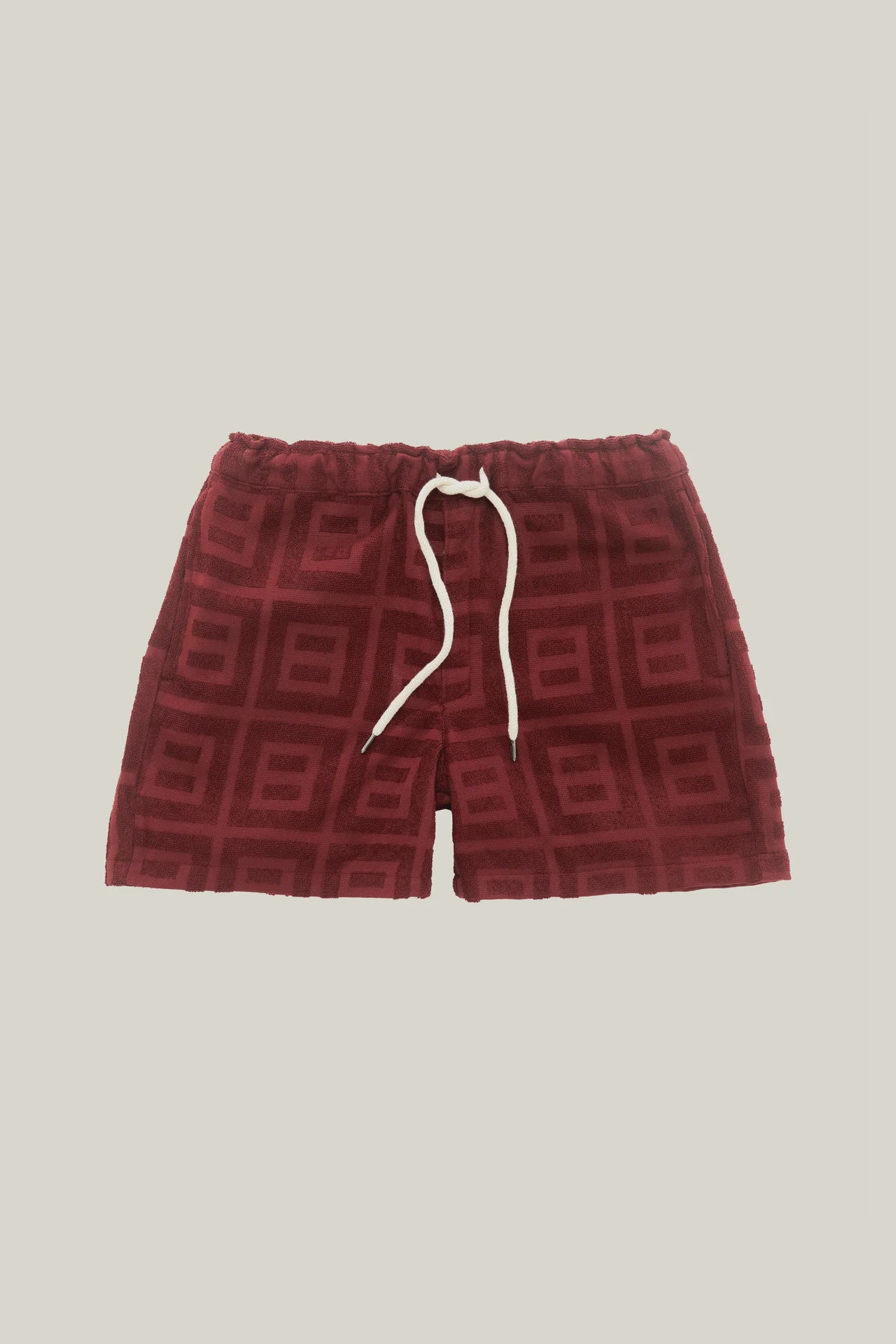 Terry Shorts - Burgundy Terrace