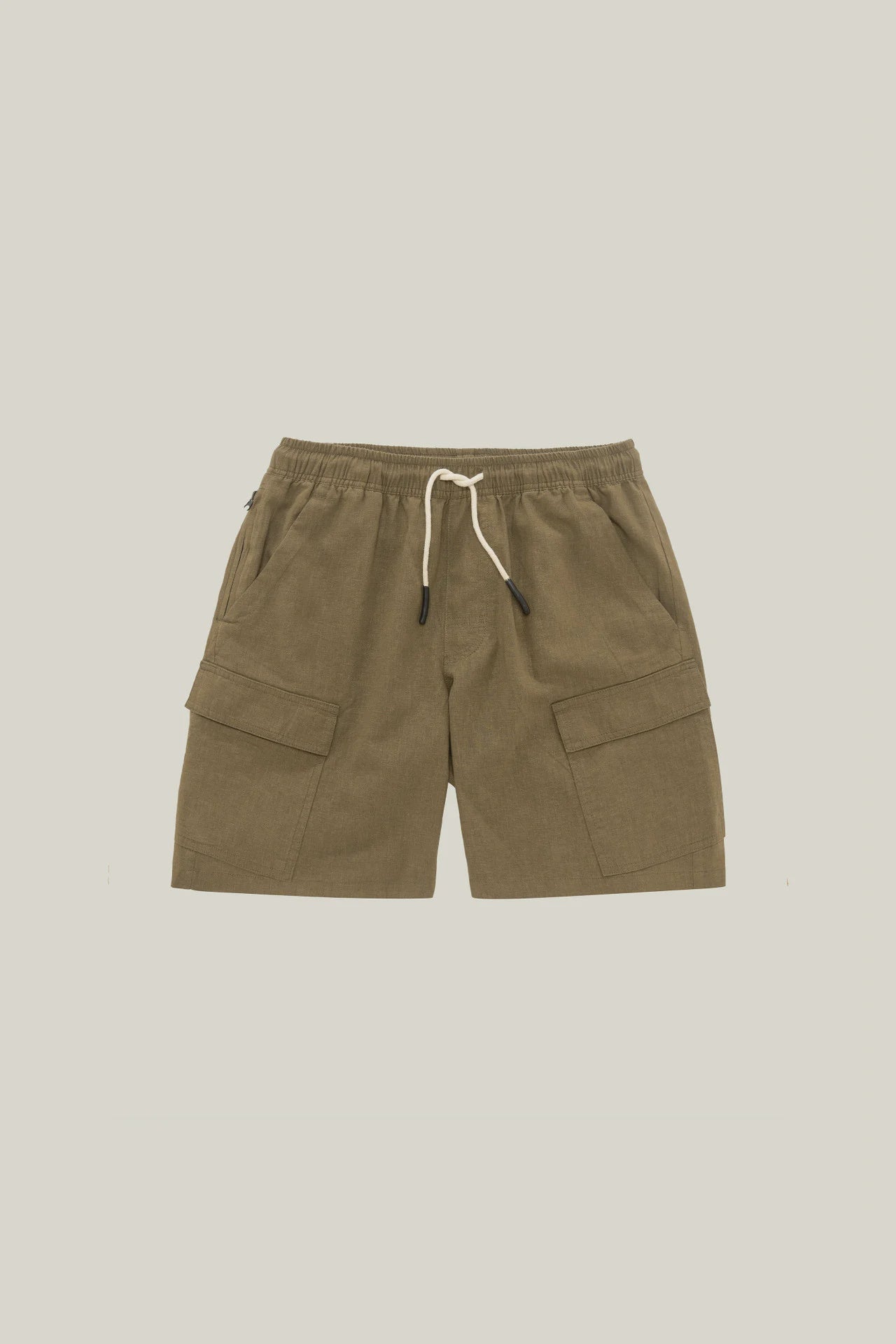 Cargo Linen Shorts - Army