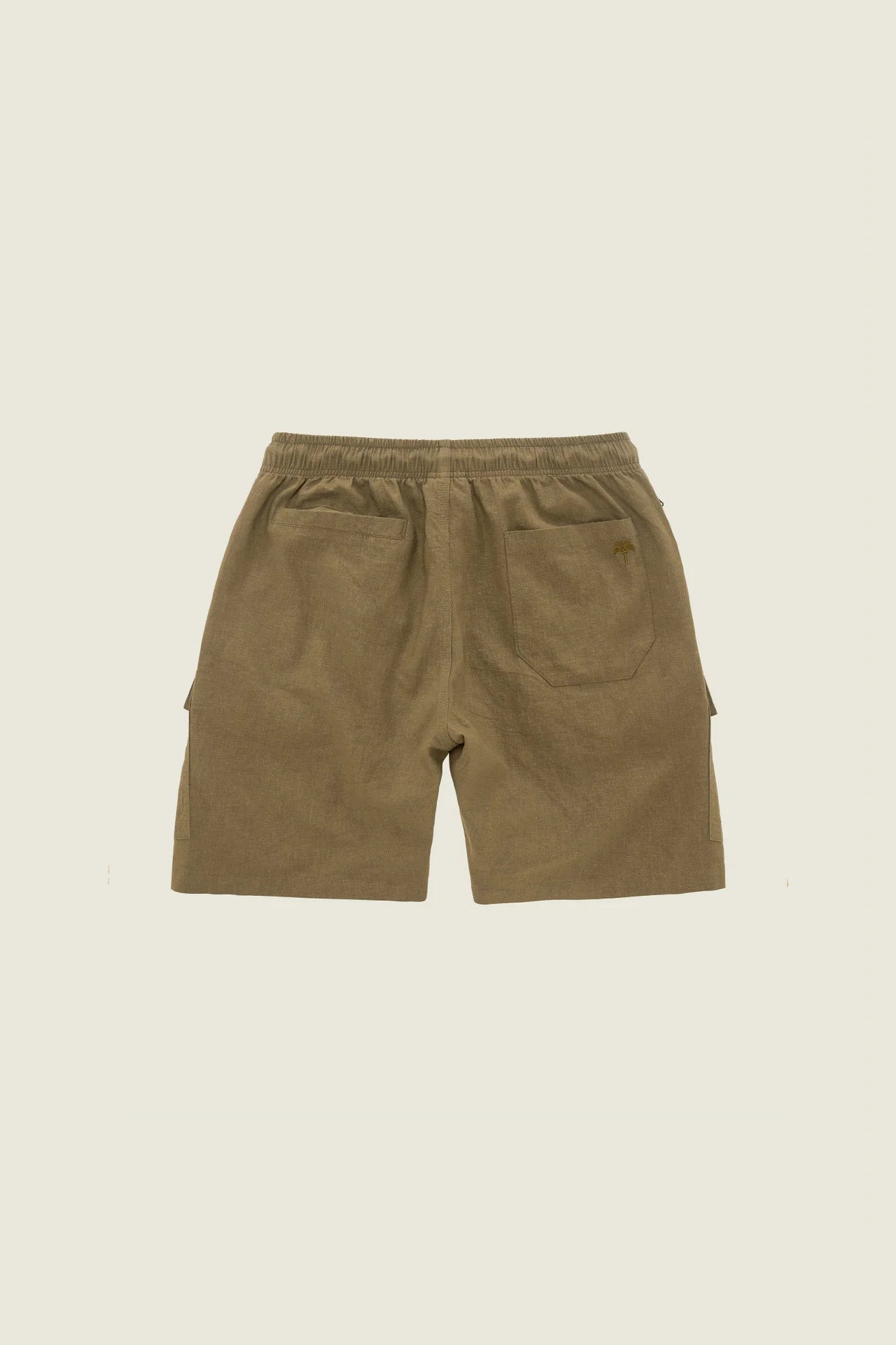 Cargo Linen Shorts - Army