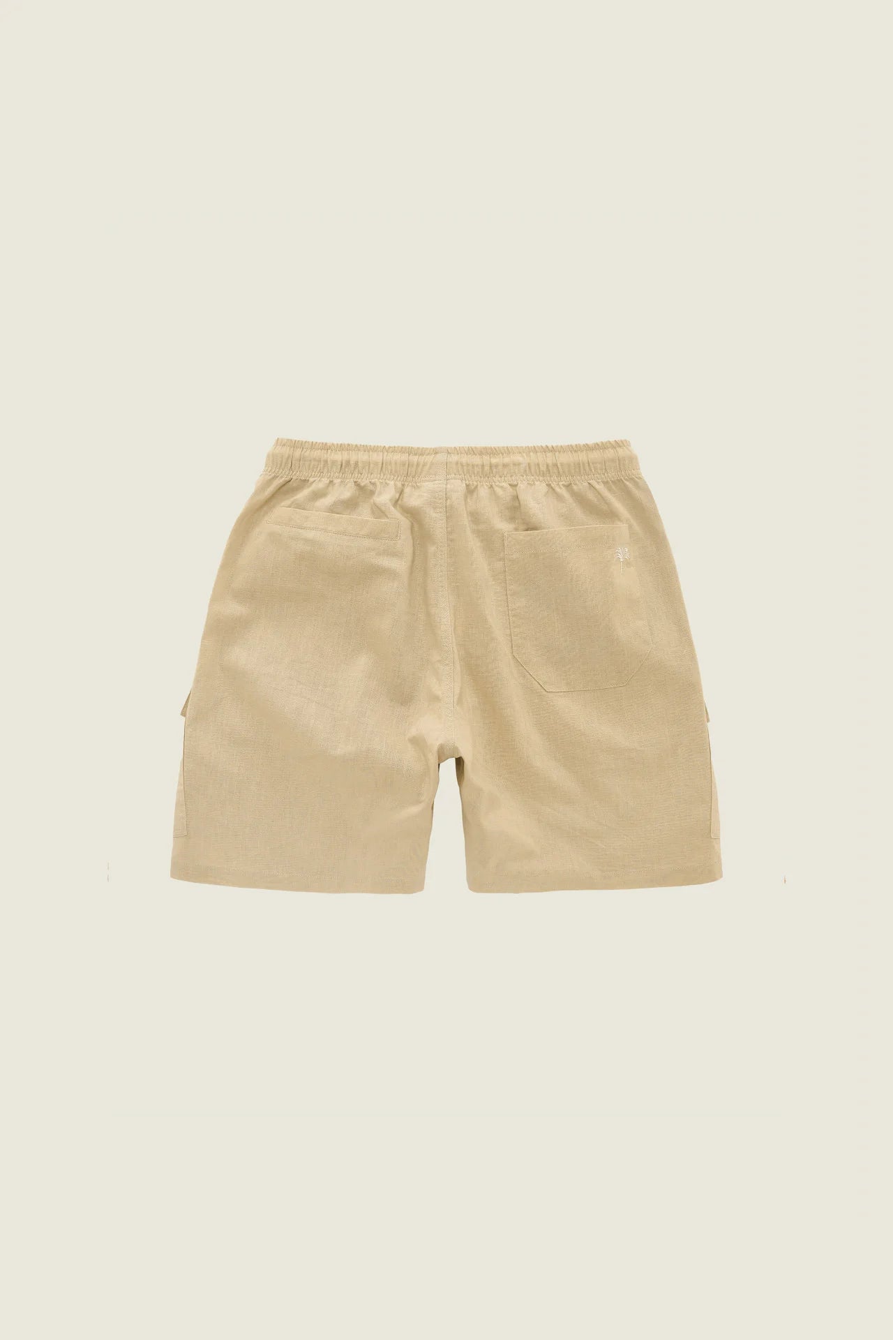 Cargo Linen Shorts - Beige