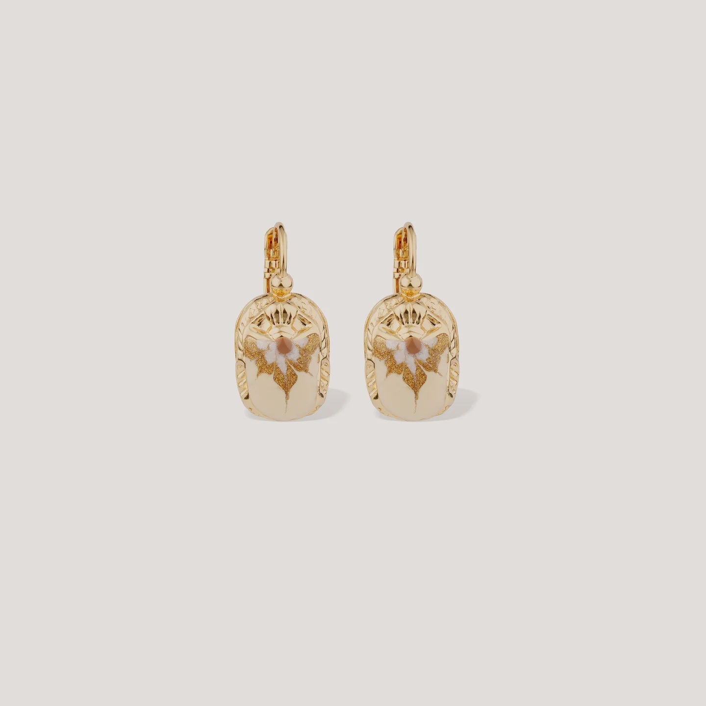 Scarmouche Earrings - Light Stone