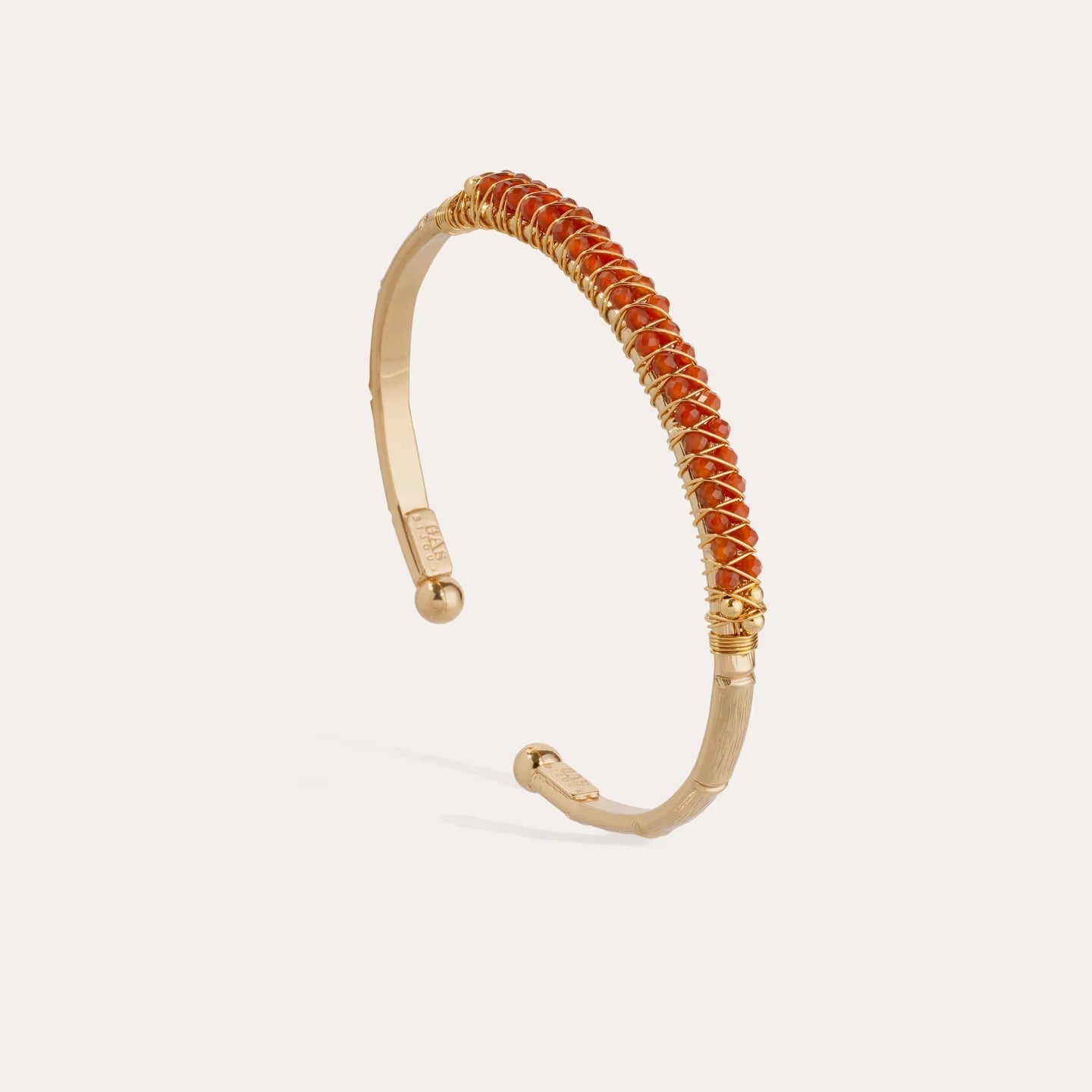 Lyre Bangle - Carnelian
