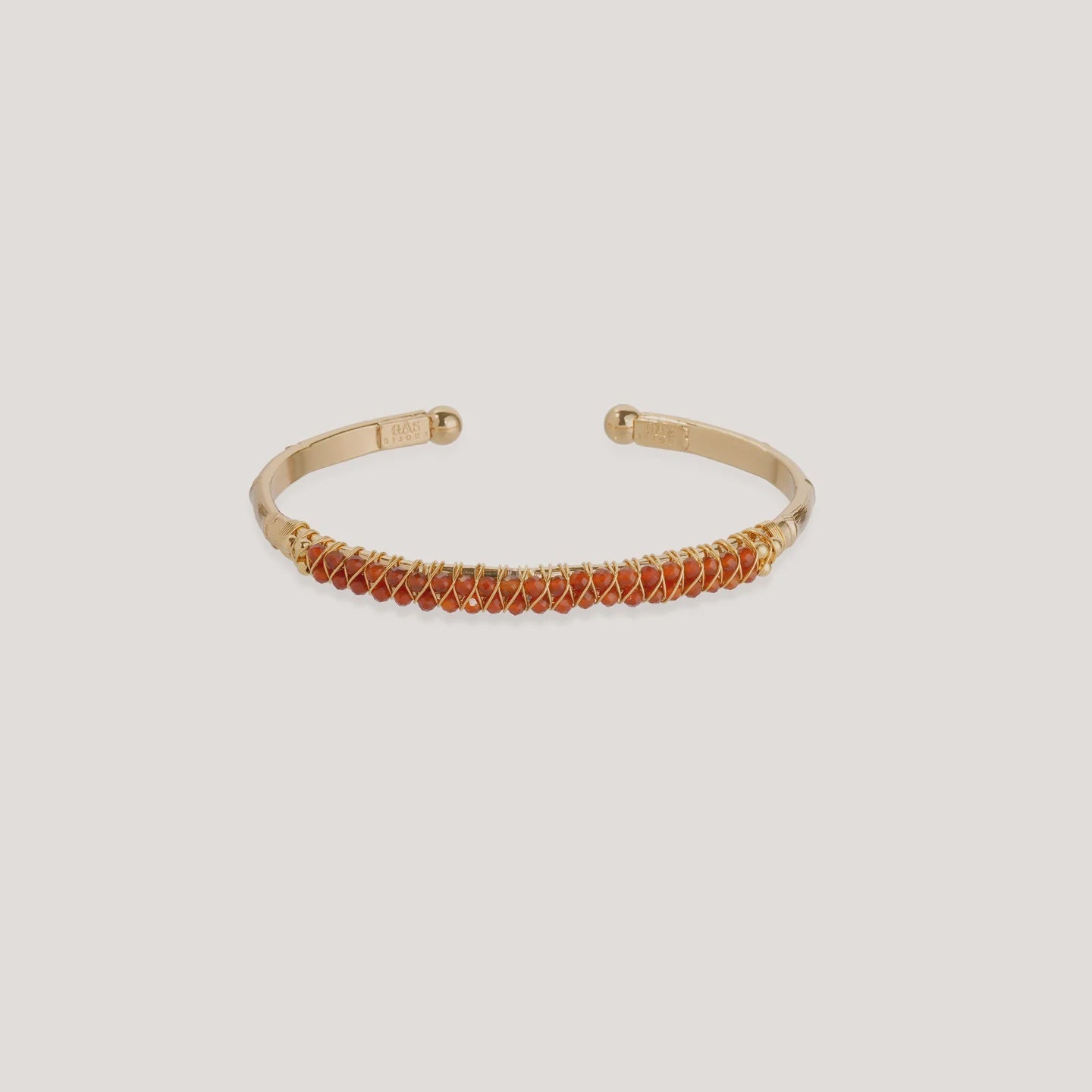 Lyre Bangle - Carnelian