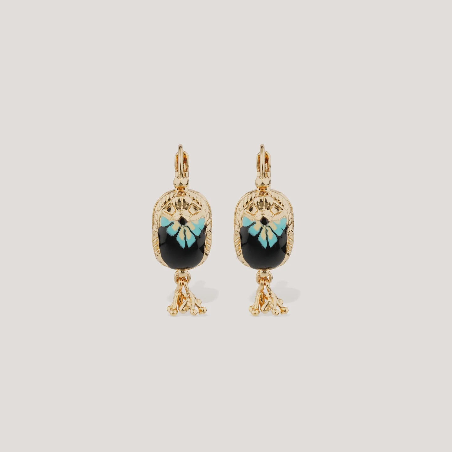 Scarmouche Earrings - Dark Stone