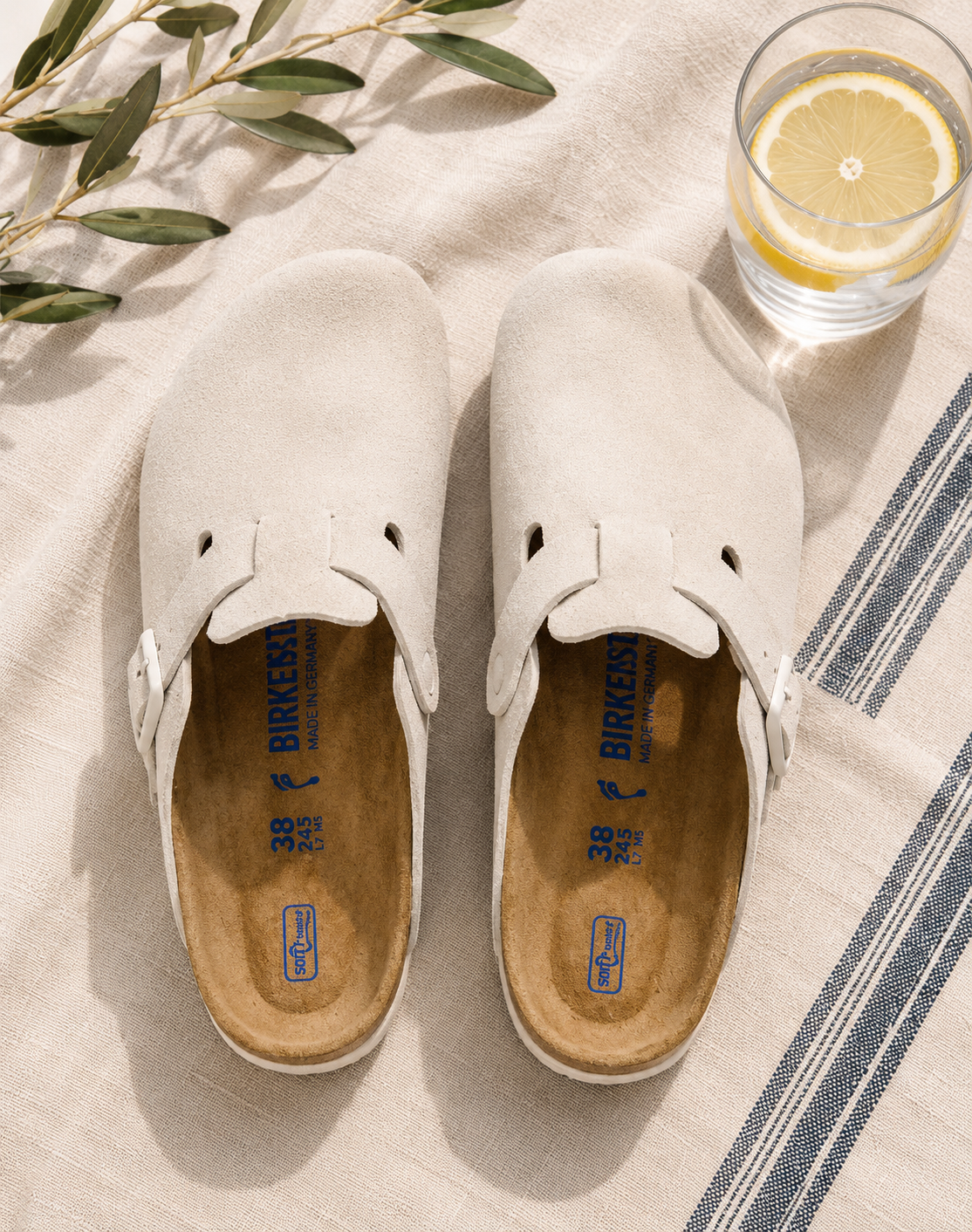 Boston SFB Suede Antique White - Regular