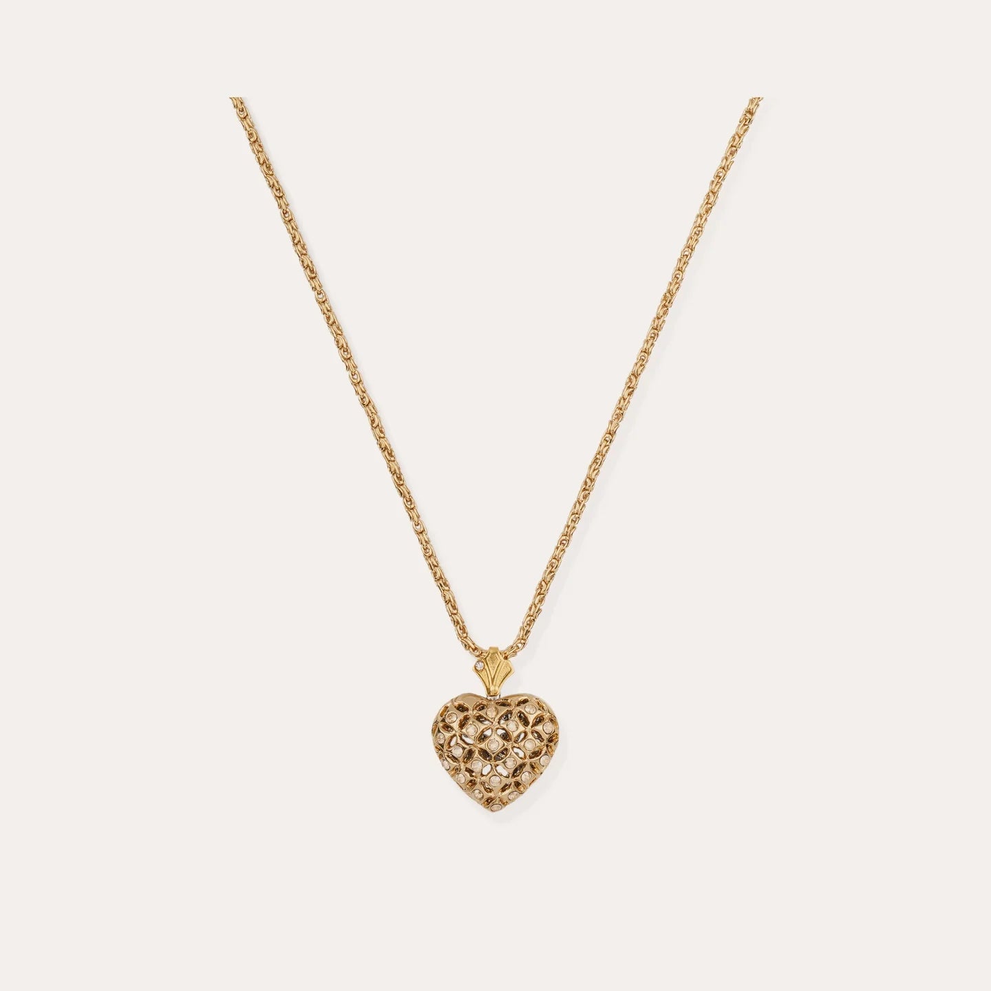 Coracao Necklace - Rhinestone