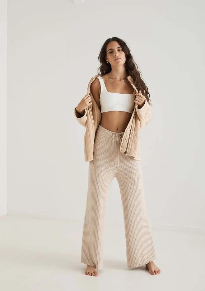 Vera Knit Pant - Sand