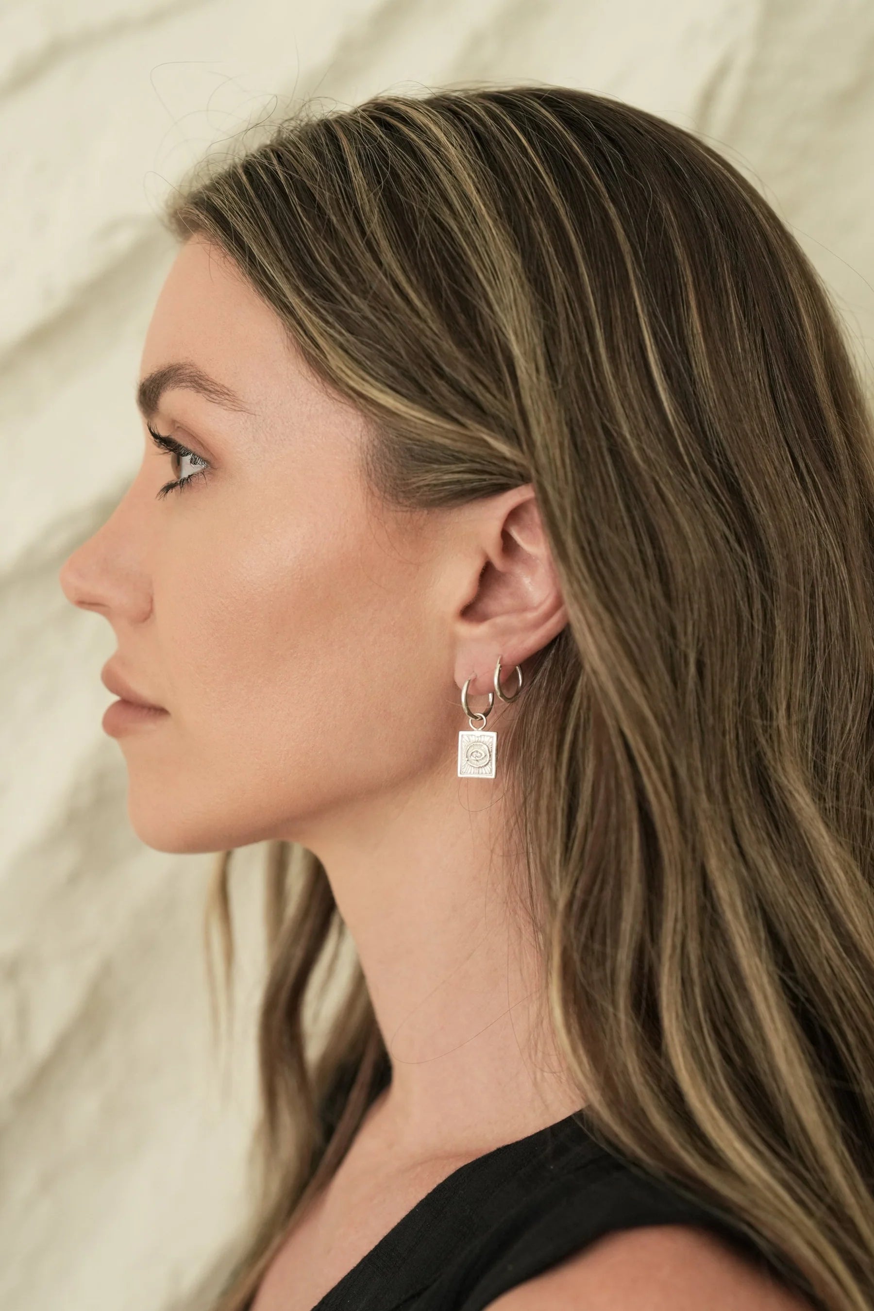 Evil Eye Earrings - Silver